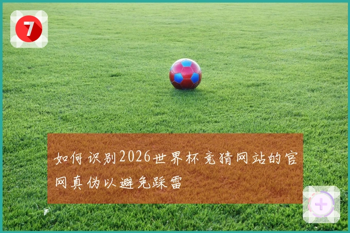 如何识别2026世界杯竞猜网站的官网真伪以避免踩雷